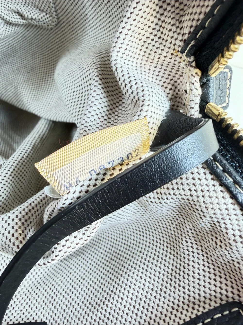 Dooney & Bourke Gray Monogram Backpack with Black Trim H087